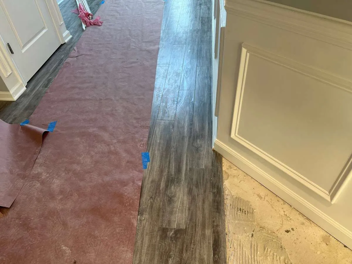 Completed marble shower restoration in Belmont